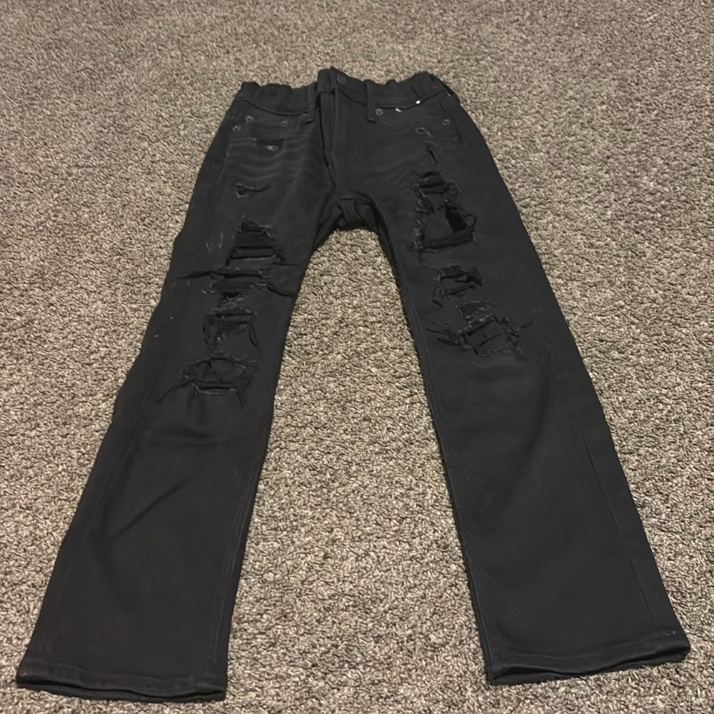 Abercrombie Kids Straight Distressed Jeans